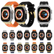 AP Silicone Watch Band For Apple Watch 38mm(Black White)