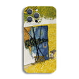 For iPhone 14 Plus Precise Hole Oil Painting Pattern PC Phone Case(Handcart) - iPhone 14 Plus Cases by PMC TechLife | Online Shopping South Africa | PMC TechLife