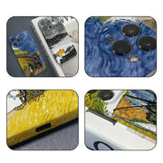 For iPhone 12 mini Precise Hole Oil Painting Pattern PC Phone Case(Train)
