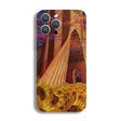 For iPhone 12 Pro Precise Hole Oil Painting Pattern PC Phone Case(Architectural Painting) - iPhone 12 / 12 Pro Cases by PMC TechLife | Online Shopping South Africa | PMC TechLife