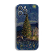 For iPhone 12 Pro Max Precise Hole Oil Painting Pattern PC Phone Case(Castle) - iPhone 12 Pro Max Cases by PMC TechLife | Online Shopping South Africa | PMC TechLife