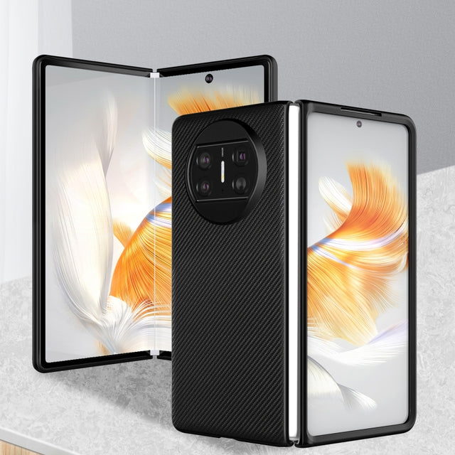 For Huawei Mate X3 ViLi TC Series Kevlar Carbon Fiber Texture Phone Case(Black)