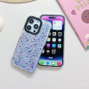 For iPhone 12 Pro Max Noctilucent Light Drip Glue Shockproof Phone Case(Green)