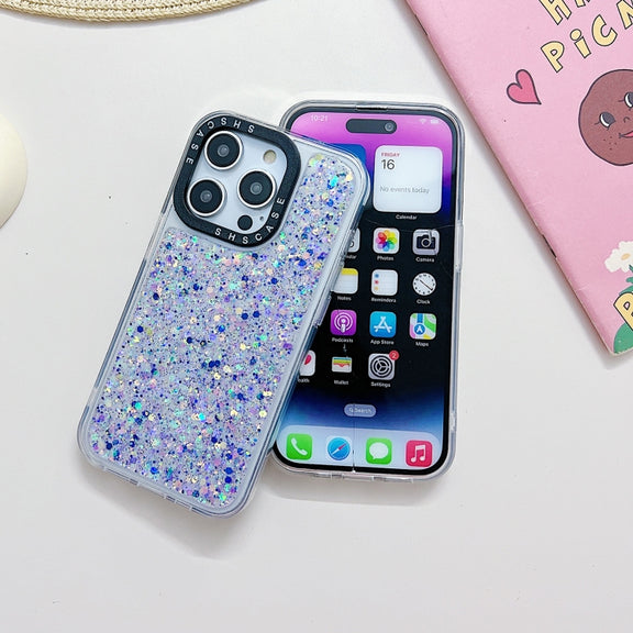 For iPhone 12 Pro Max Noctilucent Light Drip Glue Shockproof Phone Case(Green)
