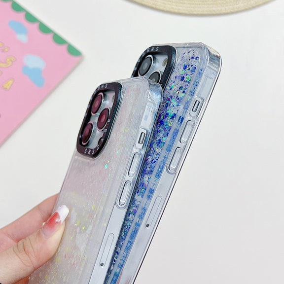 For iPhone 12 Pro Max Noctilucent Light Drip Glue Shockproof Phone Case(Green)