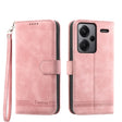 For Xiaomi Redmi Note 13 Pro+ Dierfeng Dream Line TPU + PU Leather Phone Case(Pink) -  by PMC TechLife | Online Shopping South Africa | PMC TechLife | Buy Now Pay Later Mobicred