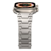 Double Rows Metal Watch Band For Apple Watch SE 40mm(Titanium)