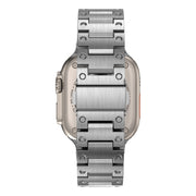 Double Rows Metal Watch Band For Apple Watch SE 40mm(Silver)