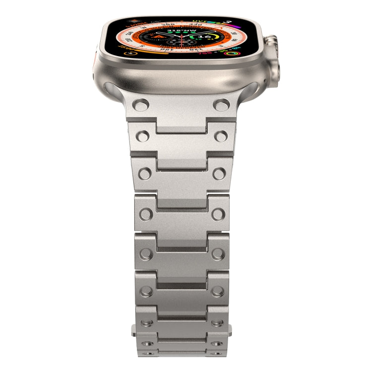 Double Rows Metal Watch Band For Apple Watch 2 38mm(Titanium)