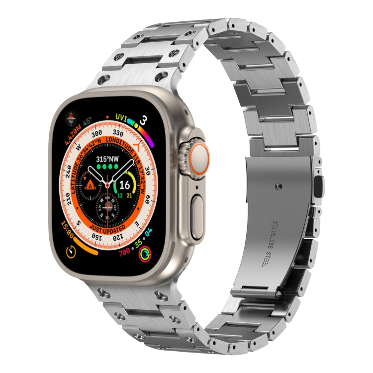 Double Rows Metal Watch Band For Apple Watch 2 38mm(Silver)