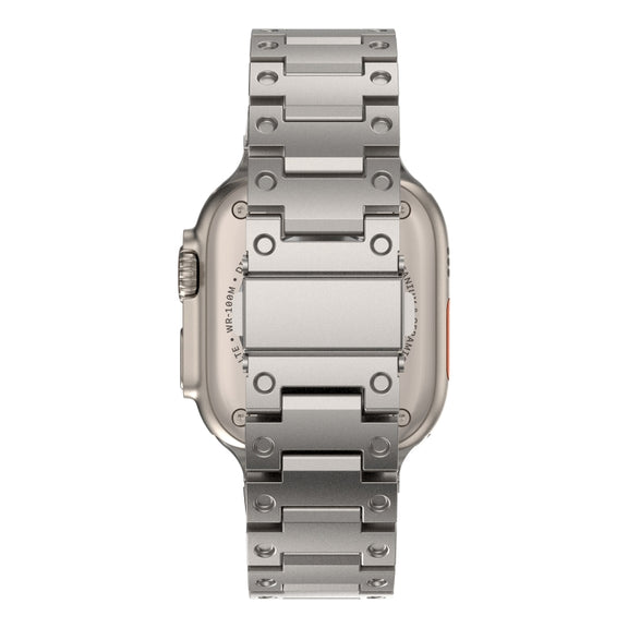 Double Rows Metal Watch Band For Apple Watch 38mm(Titanium)