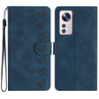 For Xiaomi 12 Lite Seven Butterflies Embossed Leather Phone Case(Blue) - free shipping - PMC TechLife - Order now!