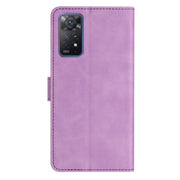 For Xiaomi Redmi Note 11 Pro 5G Global Seven Butterflies Embossed Leather Phone Case(Purple)