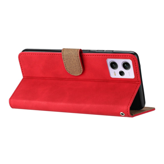 For Xiaomi Redmi Note 12 Pro 5G Global Seven Butterflies Embossed Leather Phone Case(Red)