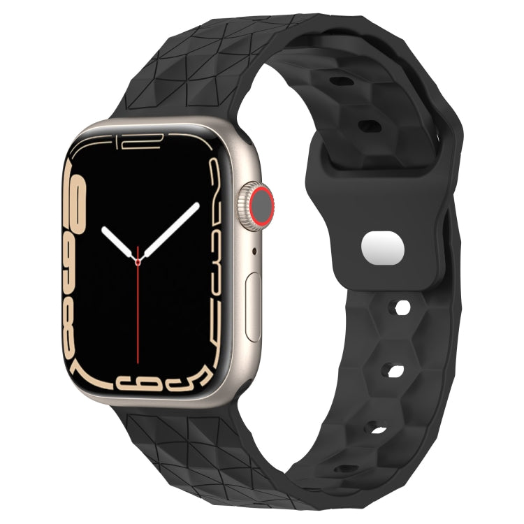 Football Texture Silicone Watch Band For Apple Watch 2 38mm(Dark Grey)