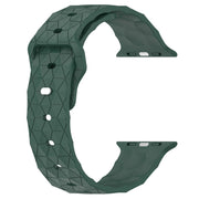Football Texture Silicone Watch Band For Apple Watch 2 42mm(Pine Green)
