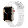 Football Texture Silicone Watch Band For Apple Watch 38mm(White) - Watch Bands by PMC TechLife | Online Shopping South Africa | PMC TechLife