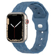 Football Texture Silicone Watch Band For Apple Watch 38mm(Blue) - Watch Bands by PMC TechLife | Online Shopping South Africa | PMC TechLife