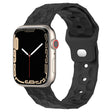 Football Texture Silicone Watch Band For Apple Watch 38mm(Dark Grey) - Watch Bands by PMC TechLife | Online Shopping South Africa | PMC TechLife