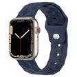 Football Texture Silicone Watch Band For Apple Watch 38mm(Midnight Blue) - Watch Bands by PMC TechLife | Online Shopping South Africa | PMC TechLife