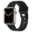 Football Texture Silicone Watch Band For Apple Watch 42mm(Black) - Watch Bands by PMC TechLife | Online Shopping South Africa | PMC TechLife