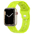 Football Texture Silicone Watch Band For Apple Watch 9 45mm(Limes Green) - Watch Bands by PMC TechLife | Online Shopping South Africa | PMC TechLife