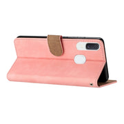 For Samsung Galaxy A20 / A30 Seven Butterflies Embossed Leather Phone Case(Pink)