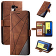 For Samsung Galaxy J6 Skin Feel Splicing Horizontal Flip Leather Case with Holder & Card Slots & Wallet & Photo Frame(Brown) - free shipping - PMC TechLife - Order now!