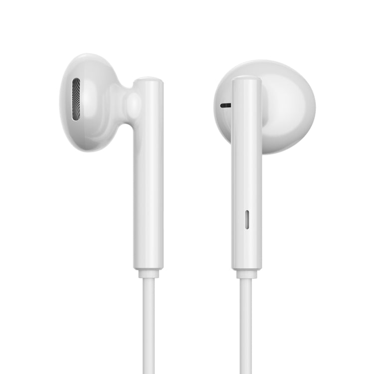 JOYRO0M JR-EC05 Type-C Half In-Ear Wired Earphone, Length: 1.2m(White)