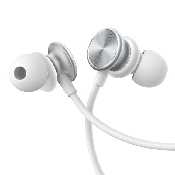 JOYROOM JR-EW03 3.5mm In-Ear Metal Wired Earphone, Length: 1.2m(White)