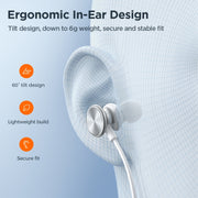 JOYROOM JR-EW03 3.5mm In-Ear Metal Wired Earphone, Length: 1.2m(White)