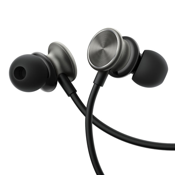 JOYROOM JR-EW03 3.5mm In-Ear Metal Wired Earphone, Length: 1.2m(Black)