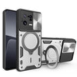 For Xiaomi 13 Pro CD Texture Sliding Camshield Magnetic Holder Phone Case(Silver) - free shipping - PMC TechLife - Order now!