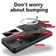 For Xiaomi 13 Pro CD Texture Sliding Camshield Magnetic Holder Phone Case(Purple)