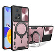 For Xiaomi Redmi Note 11 Pro CD Texture Sliding Camshield Magnetic Holder Phone Case(Pink) - free shipping - PMC TechLife - Order now!