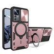 For Xiaomi 12T / 12T Pro CD Texture Sliding Camshield Magnetic Holder Phone Case(Pink) - free shipping - PMC TechLife - Order now!