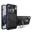 For Xiaomi 12T / 12T Pro CD Texture Sliding Camshield Magnetic Holder Phone Case(Black) - free shipping - PMC TechLife - Order now!