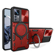 For Xiaomi 12T / 12T Pro CD Texture Sliding Camshield Magnetic Holder Phone Case(Red) - free shipping - PMC TechLife - Order now!