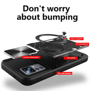 For Xiaomi 12T / 12T Pro CD Texture Sliding Camshield Magnetic Holder Phone Case(Red)