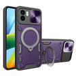 For Xiaomi Redmi A1 4G CD Texture Sliding Camshield Magnetic Holder Phone Case(Purple) - free shipping - PMC TechLife - Order now!