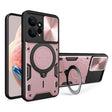 For Xiaomi Redmi Note 12 4G CD Texture Sliding Camshield Magnetic Holder Phone Case(Pink) - free shipping - PMC TechLife - Order now!