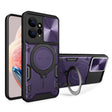For Xiaomi Redmi Note 12 4G CD Texture Sliding Camshield Magnetic Holder Phone Case(Purple) - free shipping - PMC TechLife - Order now!