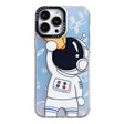 For iPhone 14 Pro Max Astronaut Pattern Shockproof PC Protective Phone Case(White with Telescope) - free shipping - PMC TechLife - Order now!