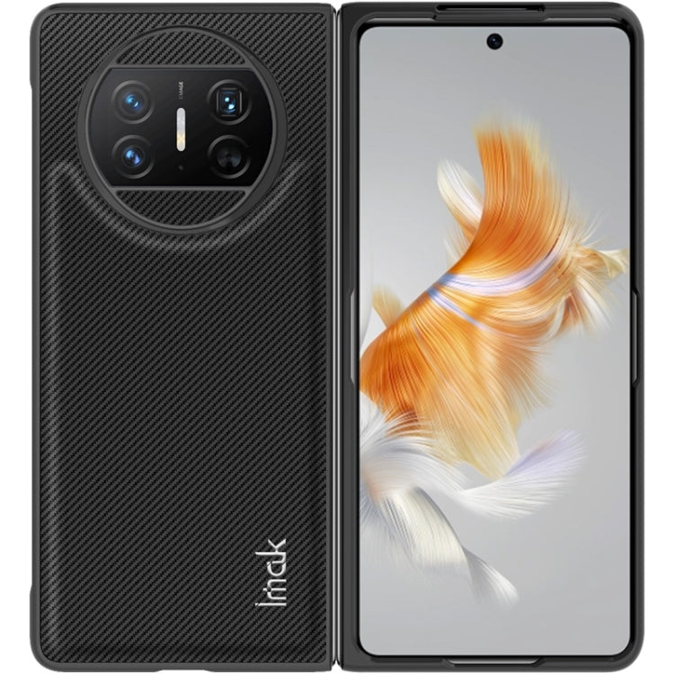 For Huawei Mate X3 imak Ruiyi Series Carbon Fiber PU + PC Phone Case