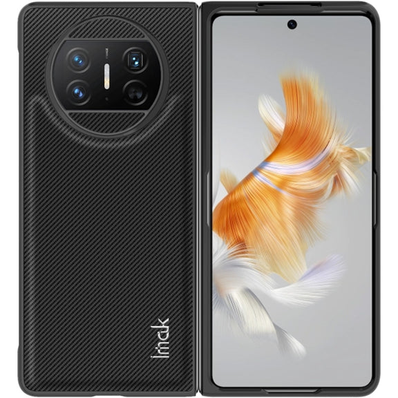 For Huawei Mate X3 imak Ruiyi Series Carbon Fiber PU + PC Phone Case