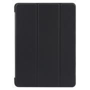 For iPad 9.7 2018 & 2017 / Air / Air2 GEBEI 3-folding Holder Shockproof Flip Leather Tablet Case(Black)