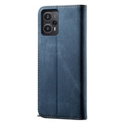For Xiaomi Redmi Note 12 Turbo / Poco F5 Denim Texture Casual Style Flip Leather Phone Case(Blue)