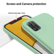 For ZTE Blade A52 Lite Pure Color Liquid Silicone Shockproof Phone Case(Green)