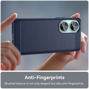 For Huawei Enjoy 60 Pro Brushed Texture Carbon Fiber TPU Phone Case(Blue)