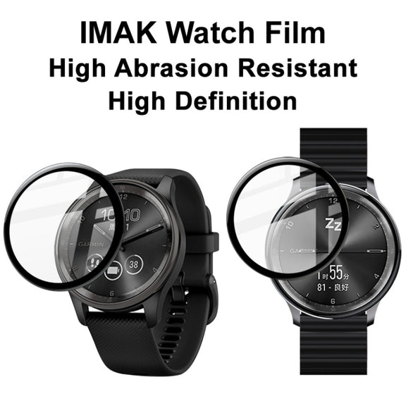 Compatible with GarminMove Trend IMAK Plexiglass HD Watch Protective Film